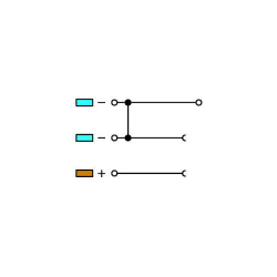 WAGO 270-564 Sensor 3 Conductor Supply Terminal Block Orange AWG28-12