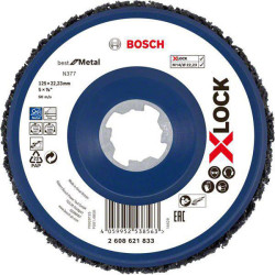 Bosch 2608621833 X-LOCK Polishing Disc 125mm 22.23mm Bore Black 1piece