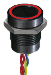 Przełącznik piezoelektryczny, Luźny przewód, 200 mA przy 24 V DC, Czerwony/zielony, -40 → +75°C