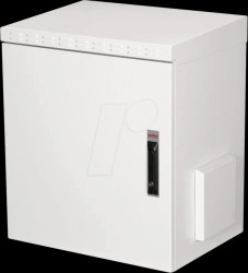 26210086 19-inch wall-mounted housing, 12 U, 450mm depth, outdoor, gray