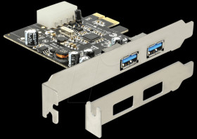 89241 USB 3.0 controller, 2-port, PCI Express, Molex power