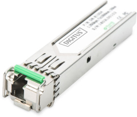 Transceiver, simplex LC, 10 Gbps, 10 km, SFP+, singlemode, silver, DN-81205