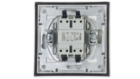 Łącznik Asfora Krzyżowy Ip44 Biały Z Ramką Eph0500221