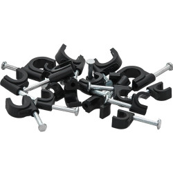 Uchwyt kabla 8mm czarny okrągły