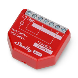 Shelly 1PM Gen4 - przekaźnik WiFi/Bluetooth/ZigBee/Matter 16A - pomiar energii - aplikacja Android/iOS