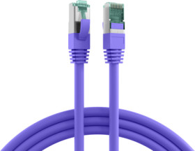 Patch cable, RJ45 plug, straight to RJ45 plug, straight, Cat 6A, S/FTP, LSZH, 50 m, purple, MK6001.50VI
