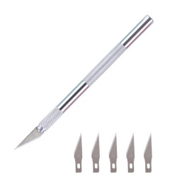Type-11 Surgical Scalpel Knife - Handle + 6 pcs Blade Set