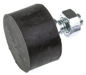 Podstawka antywibracyjna M8 średnica 30mm wysokość całkowita 37mm Nóżka sprężysta męska wysokość stopki 17mm