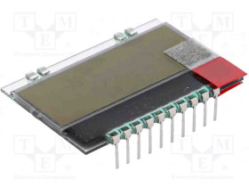 Wyświetlacz monochromatyczny LCD, , podświetlanie LED, Display Visions