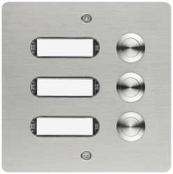 Grothe 55403 Przycisk do dzwonka z nazwiskiem stal szlachetna V2A