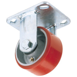 Draper 65525 100mm Dia Fixed Polyurethane Wheel - S.w.l. 250kg