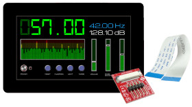 Kolorowy wyświetlacz LCD 7cal Transmisywny TFT 800 x 480pikseli LED Backlight Magistrala szeregowa I/F Tak 4D Systems