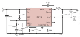 60V, 4A Synchronous Step-Down Regulator for Inverting Outputs