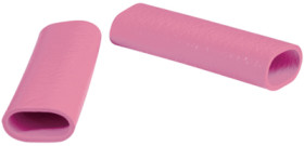 Protection and insulating grommet, inside Ø 12 mm, L 50 mm, pink, PCR, -30 to 90 °C, 02010008015