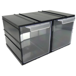 Szafka plastik PX2 2 Szufladki przezroczyste, Organizer