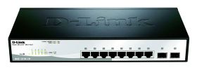 Switch sieciowy RJ45/SFP D-Link DGS-1210-10/E DGS-1210-10/E, 8+2 Porty, 10 MBit/s, 100 MBit/s, 1000 MBit/s
