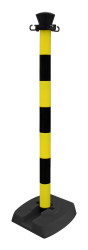 Słupek znacznikowy Słupek odgradzający Ø 50mm Czarny, żółty