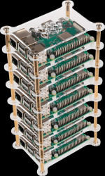 RB-CASE+19 Housing for Raspberry Pi, tower, transparent