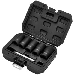 Draper 12411 Impact Wheel Nut Socket Set, 1/2&quot; Sq. Dr. (6 Piece)