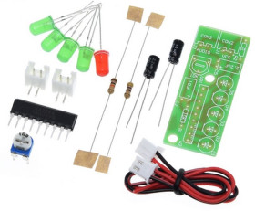 WSKAŹNIK LED POZIOMU SYGNAŁU AUDIO KA2284 - ZESTAW DO SAMODZIELNEGO MONTAŻU (KIT-AUDIOLEVEL-V2)