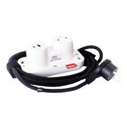 INCARA Podstawa ELECTRON 1x2p+z USB A+C 2,5 m biały 654902