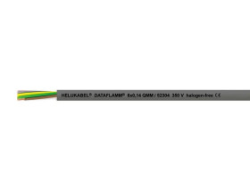 Kabel do transmisji danych Helukabel 52306-500, 8 x 0.14 mm², 500 m, szary
