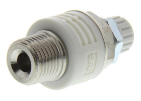 Tłumik hałasu , R 1/8 męskie Gwintowany 1/8 in Mosiądz SMC