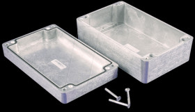 1550Z116 Die-cast aluminium housing,160 x 100 x 60 mm, thick-walled, IP 6