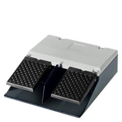 Przycisk nożny podwójny bez osłony bez samopowrotu szary metal 2Z 2R 1 krok IP65 3SE2932-1AB20