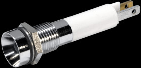 1909035W LED signal light, 5 mm, white, 24 V, indoor reflector, Ø8 mm, 10