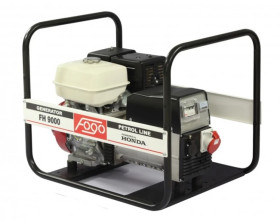 Agregat prądotwórczy 3-fazowy synchron 7,8kVA 6,2kW 12,6A IP23 Honda GX390 FH 9000