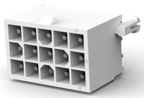 Wtyk PCB 15-pinowe raster: 4.14mm 3-rzędowe TE Connectivity Przewlekany 9.5A 600.0 V.