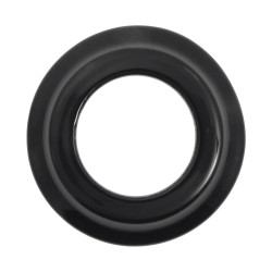 Ramka pojedyncza okrągła ceramiczna czarna Ceramic Loft