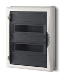 Rozdzielnica modułowa 2x12 n/t ECONOMIC BOX RN 2/24 drzwi transparentne (N+PE) IP40 2505-01