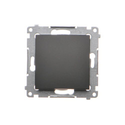 Simon 54 Przycisk pojedynczy zwierny bez piktogramu (moduł) 16AX 250V zaciski śrubowe czarny mat DP1A.01/49