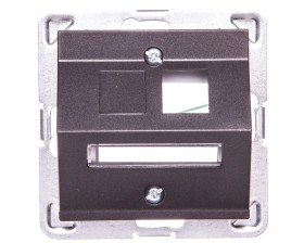 IMPRESJA Obudowa gniazda komputerowego pojedynczego skośna antracyt GPK-1YS/p/50