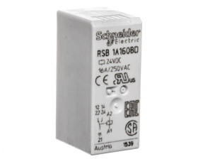 Przekaźnik interfejsowy 1P 16A 24V DC AgNi RSB1A160BD