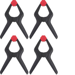 Toolcraft 1611470 Spring Clamps 4-Piece 40mm Span 5kg Force