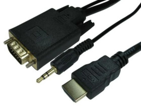 1.8MTR HDMI TO VGA CABLE WITH AUDIO CABL