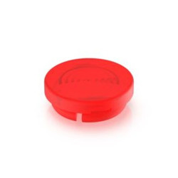 Klosz lampek do przycisku kształt: Okrągłe Czerwony Soczewka RAFI