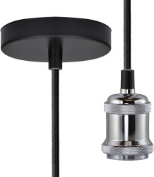 Lampa sufitowa, podwieszana Segula Chicago 50562 E-27 srebrny