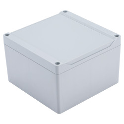 Hammond 1555QA2GY Watertight PC Enclosure Grey, Styled Lid 140 x 140 x 90mm