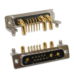 Złącze D-Sub 7-pinowe Męski Kąt Proste Przewlekany Pozłacanie