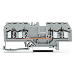 WAGO 281-668 6mm 4-conductor Through Terminal Block Yellow AWG 28-12