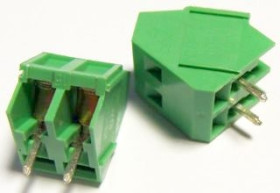 ARK 103-2 listwa zaciskowa kątowa 45° do druku, 2 pin, 5,08mm