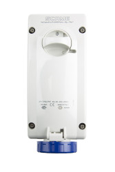 Gniazdo przemysłowe dużej mocy IP67 2P+E 16A Scame 250 V Gniazdo
