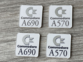 Commodore A570 badge 0.5mm thick