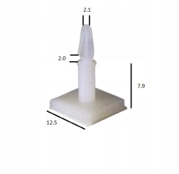 10szt. DYSTANS KOŁEK DYSTANSOWY SAMOPRZYLEPNY PCB HC-8