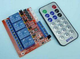 MODUŁ PRZEK. 4x 5V Z PILOTEM IR T2