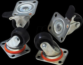 DN-19 CASTOR Lockable castors for network- and server cabinets
